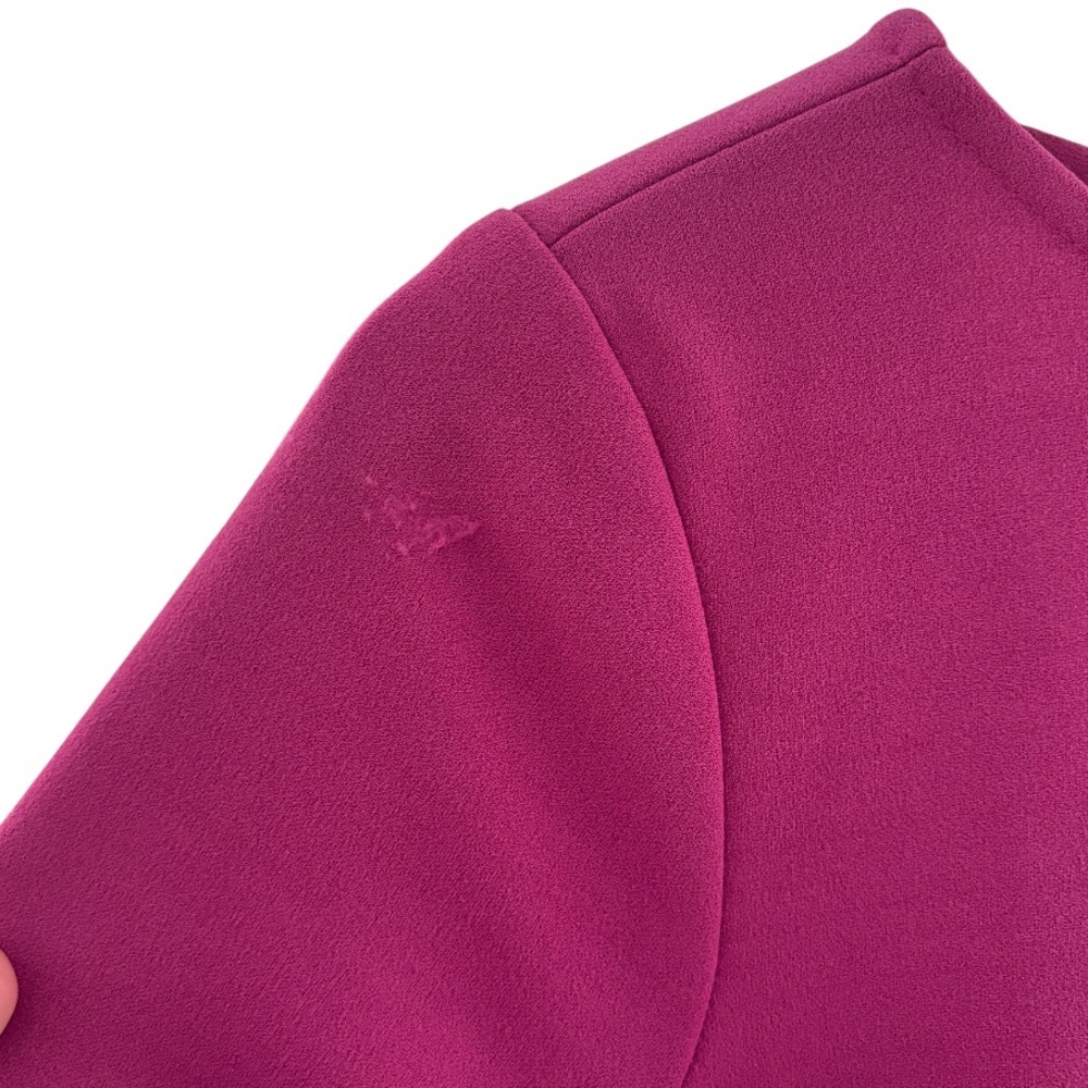Donna Morgan Racerback Cut Out Long Sleeve Shift Dress | Stretch Crepe | Size 8 - Picture 4 of 8